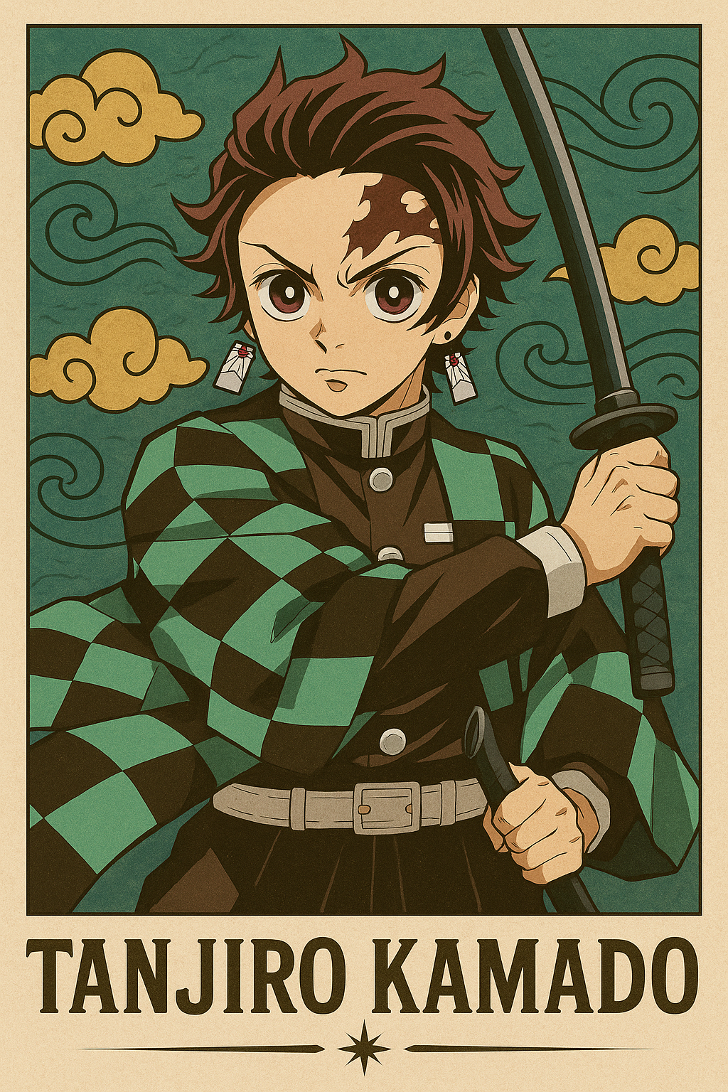 Demon Slayer Tanjiro Kamado Art Print